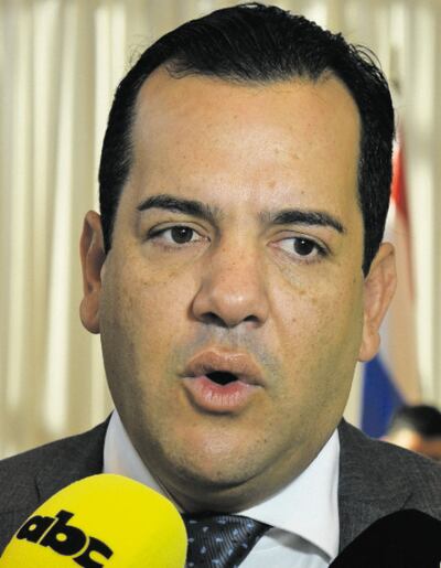 Senador Rodolfo Friedmann (ANR, Añetete), exministro de Agricultura, cuya expulsión impulsan sectores cartistas.