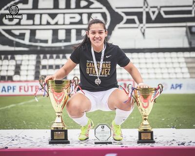 Karina Castellano, una de las figuras del equipo de Olimpia.