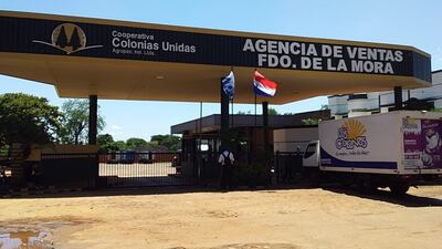 Oficina de la Cooperativa Colonias Unidas que fue asaltada esta mañana