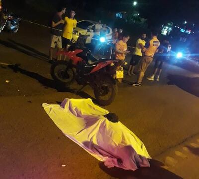 Sergio Aurelio Medina Acosta murió tras caer de su motocicleta al costado de la ruta PY02.