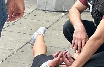 Paraguayo detenido en Retiro por presuntamente disparar contra una oficial de Policía de la ciudad de Buenos Aires.