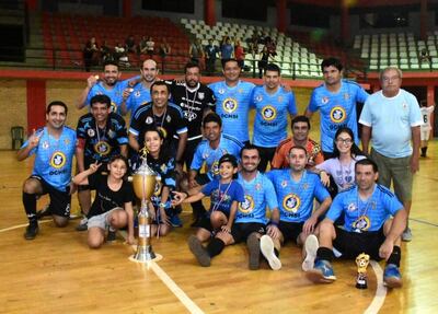 San Roque, equipo campeón del torneo Ejecutivo, con destacados ex futsalonistas en sus filas.