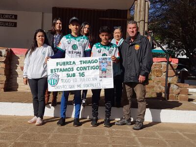 Familiares y amigos de Thiago Gabriel buscan conseguir recursos para su tratamiento.