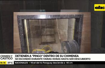 Detienen a "Pingo" dentro de una chimenea