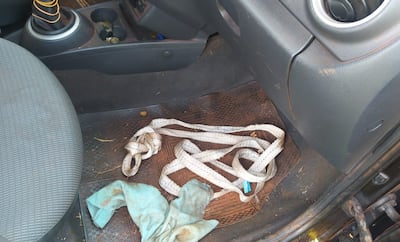 Vehículo de la víctima.