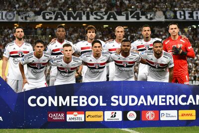 Formación que presentó anoche Sao Paulo para enfrentar a Ceará en Fortaleza.