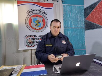 Comisario Diosnel Alarcón, de Delitos Informáticos de la Policía Nacional