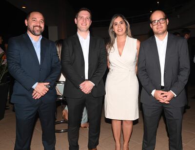 Raúl Luraghi, Juan Cañete, Stefania Núñez y Jorge Zabrodiec.
