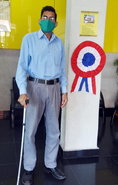 Nery Fleitas presenta discapacidad del 40%.