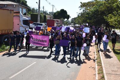 En San Pedro de Ycuamandyyú, se movilizan y a gritos piden Justicia para Karen