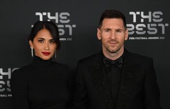 Lionel Messi y su esposa Antonela Roccuzzo .