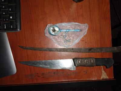 Evidencias incautadas.