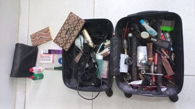 Algunos de los insumos que pudieron ser recuperados por la Policía.