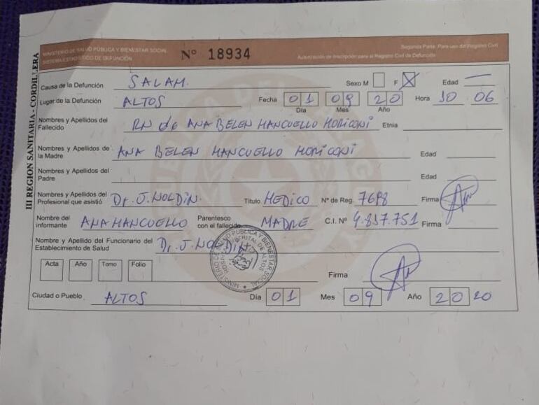 Familiares denuncian presunta negligencia médica.