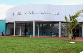 Uno de los nuevos pabellones del Hospital Distrital de Hernandarias que será habilitado este lunes 13 de junio.