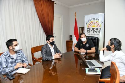 La Reunión se llevó a cabo este lunes en la Municipalidad de Ciudad del Este.