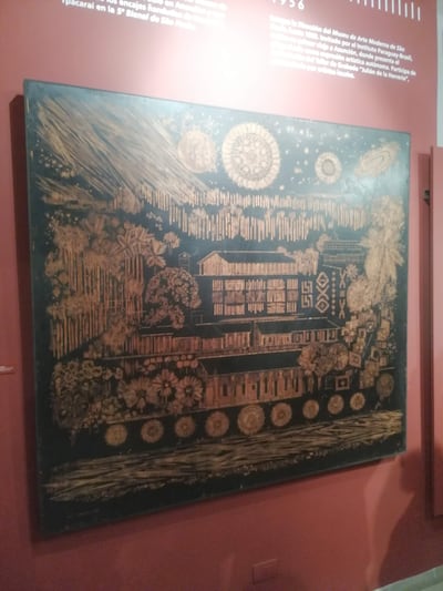 Vista de la matriz "Paraguay-Síntesis" que se incorporó al acervo del Museo "Livio Abramo".