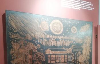 Vista de la matriz "Paraguay-Síntesis" que se incorporó al acervo del Museo "Livio Abramo".