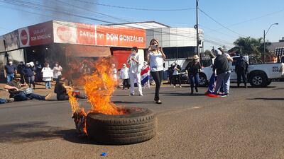 Funcionarios del Hospital Regional de CDE están en movilización desde hace varias semanas.