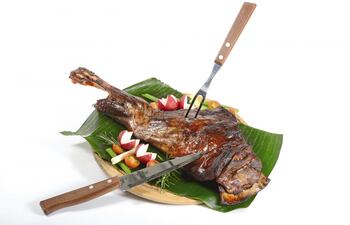 Asado de paletilla al horno.