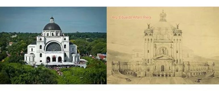El antes y el después de la Basílica de Caacupé