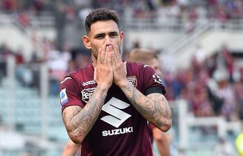 Arnaldo Antonio Sanabria, delantero paraguayo del Torino.