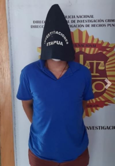 Augusto Daniel Formigli, detenido que habría confesado robo a casa parroquial en Iturbe.