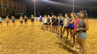 Seleccionadas para el Operativo "Torneo Cuatro Naciones" en la presentación realizada por la Confederación Paraguaya de Handball