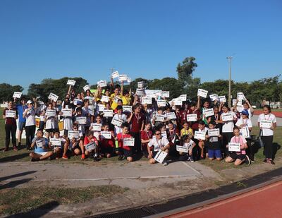 Cerca de 500 niños de entre 4 y 14 años coparon la SND con el Kids Athletics Day el fin de semana.