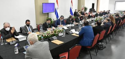 Miembros del Grupo de Análisis y Seguimiento para la revisión del Anexo C se reunieron con directivos y consejeros de Itaipú.
