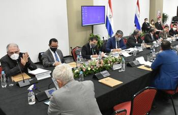 Miembros del Grupo de Análisis y Seguimiento para la revisión del Anexo C se reunieron con directivos y consejeros de Itaipú.