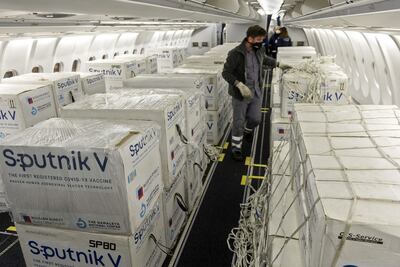 Lotes de la vacuna Sputnik V.