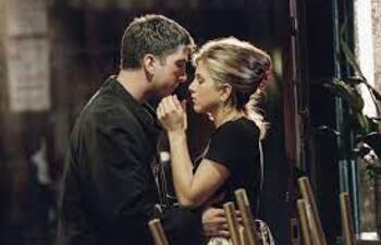 David Schwimmer y Jennifer Aniston en una escena de "Friends".