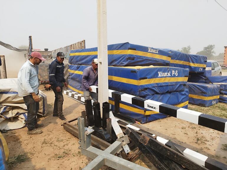 Equipo e implementos donados por el Comité Olímpico Paraguayo.