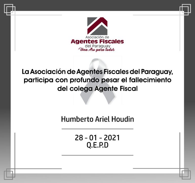 Falleció el fiscal Humberto Houdín