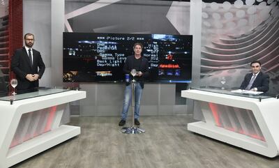 Pablo Seitz y Carlos Pereira en estudios de ABC TV.