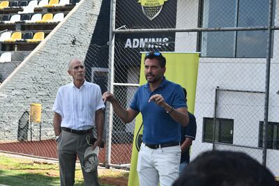 Luis Antonio Vidal Velázquez (49 años), presidente y componente del plantel de Deportivo Recoleta.