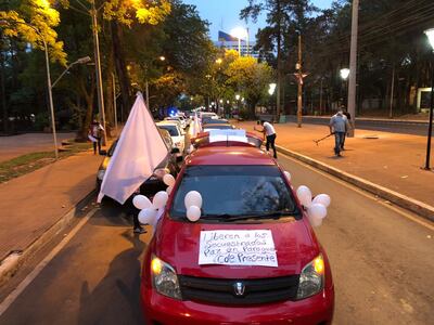 Los esteños en una caravana pidieron la libertad de todos los secuestrados por el grupo criminal del EPP.