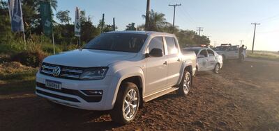 Camioneta recuperada en Pedro Juan Caballero.