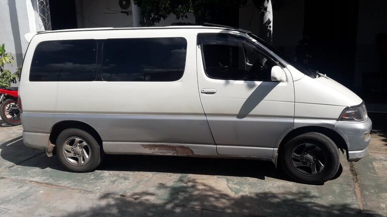 La camioneta incautada tras la persecución policial