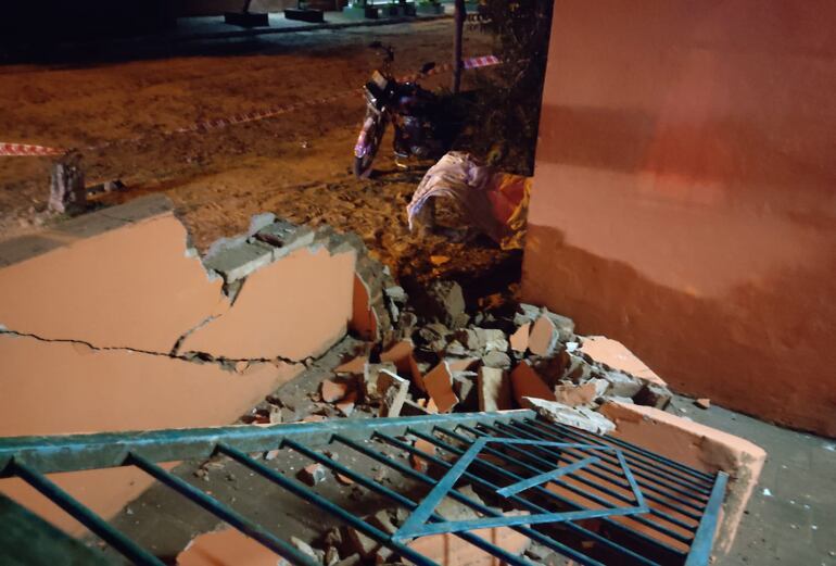 Sitio en donde ocurrió el accidente donde falleció Gustavo Daniel Ramírez León, de 18 años.