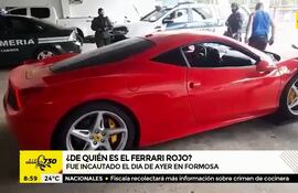 Auto Ferrari retenido en Argentina. (Captura de ABC TV).