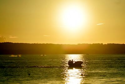 Y la magia del atardecer que siempre deja postales para el recuerdo.