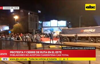 Tensión en CDE: Pobladores se manifiestan contra cuarentena casi total