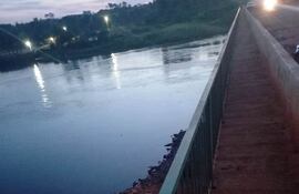 El lugar donde se produjo la desaparición del hombre quien previamente estuvo pescando con un amigo.