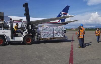 Imagen de referencia. Están en camino a nuestro país 150.000 vacunas Moderna donadas por Qatar.