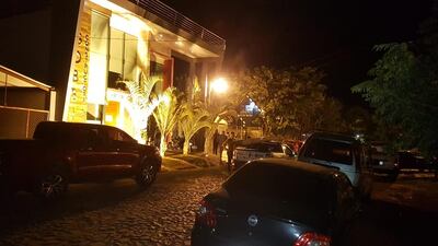 La fiesta de cumpleaños se realizó en la terrada de la constructora.