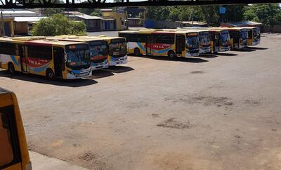 La Línea 96 cubre actualmente el itinerario de la Línea 21, en Fernando de la Mora, zona sur, a través de un permiso temporal.