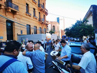 Los funcionarios de Hacienda realizaron una manifestación el último lunes para reclamar que se resuelva ya la adjudicación.