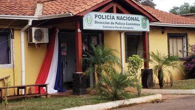 Sede de la comisaría de Curuguaty.